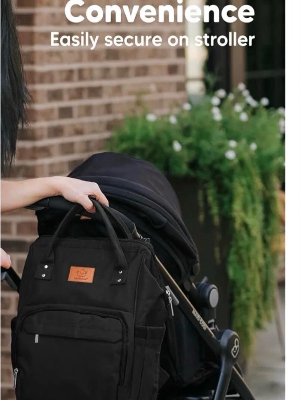 Keababies Backpack Tote baby bag with Front Pocket